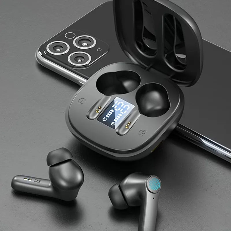 BOSENOK Wireless Bluetooth 5.0 Earbuds with Charging Case and Microphone