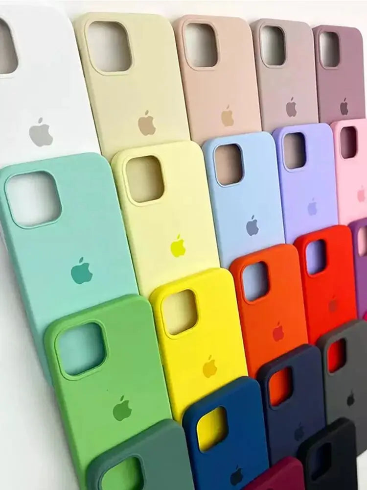 Original Official Silicone Cases for iPhone 12, 13, and 14 Series