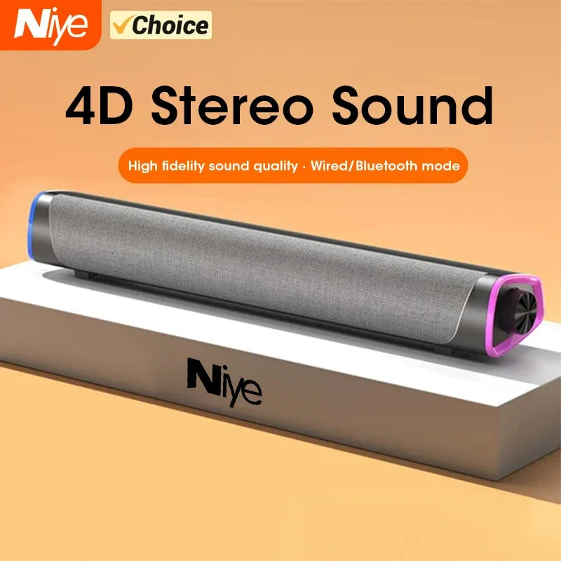 Niye V8 4D Computer Speaker Bar