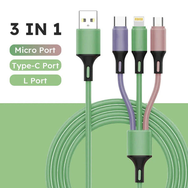 Jogrytece 3 in 1 Fast Charge Cable