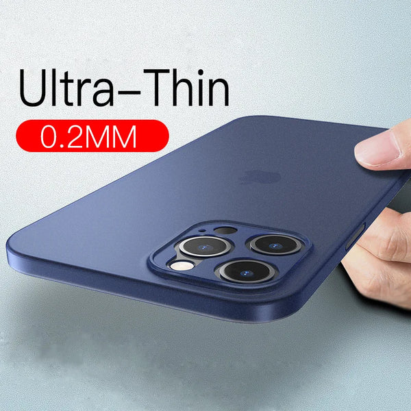 Ultra-Thin 0.2mm Matte PP Hard Case for iPhone 15 Series